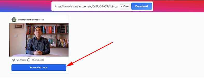 IGram download Videos Step 2