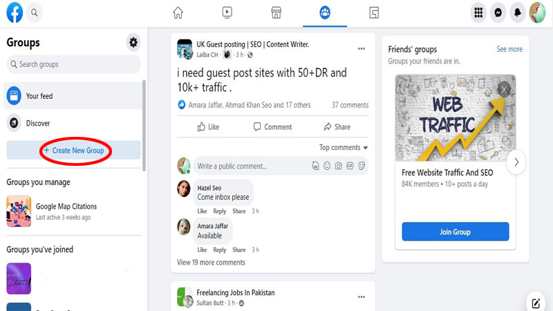 Facebook Groups Create New Group